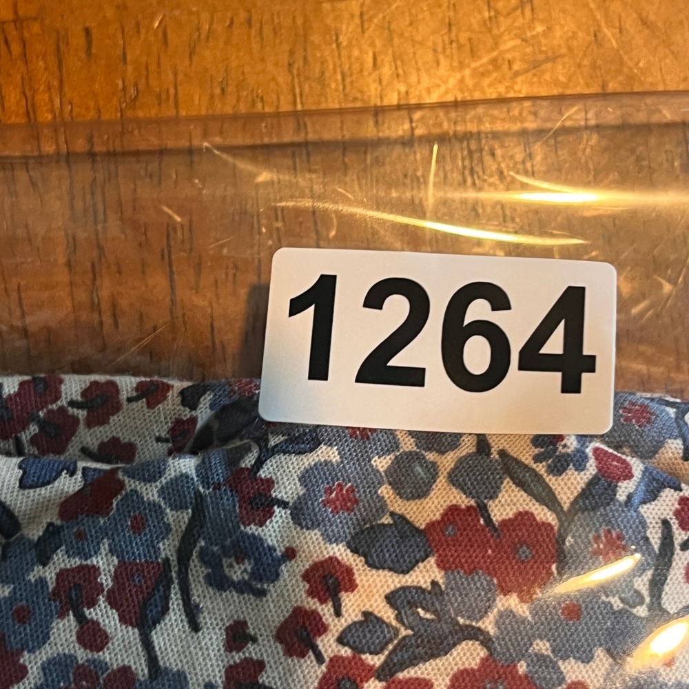 Nation LTD Pima Cotton Martine Casual Peasant Floral Smocked Midi Dress Small - Picture 12 of 12